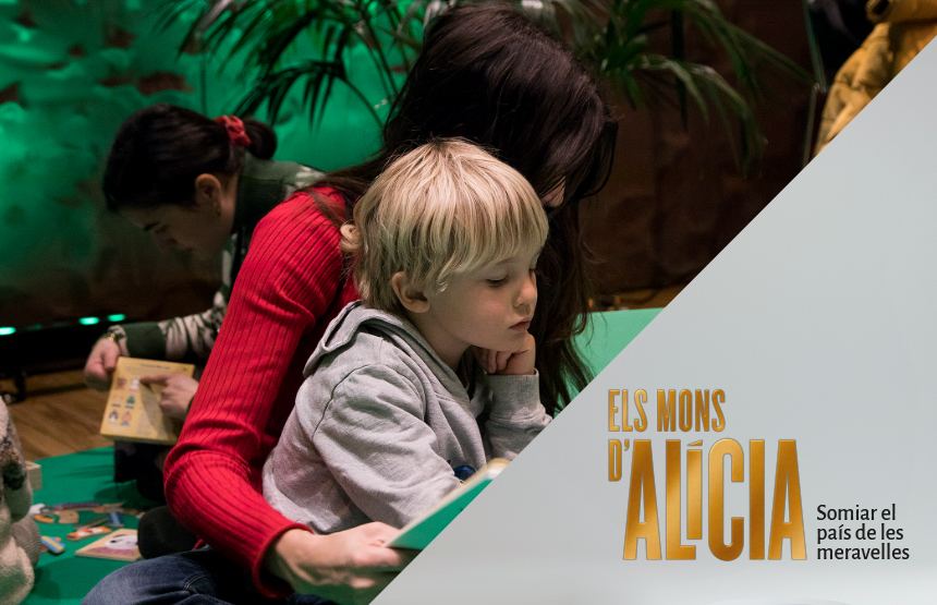 Activitat  de l'exposició els mons de l’alícia. somiar el país de les meravelles