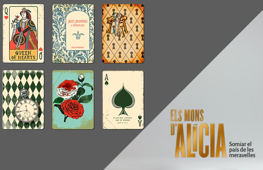 Activitat  de l'exposició els mons de l’alícia. somiar el país de les meravelles