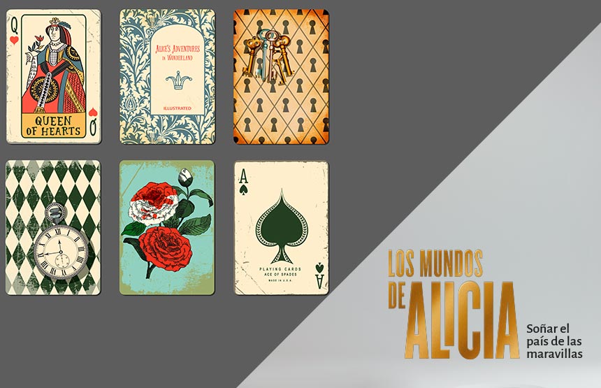 Actividad de la exposición los mundos de alicia. soñar el país de las maravillas