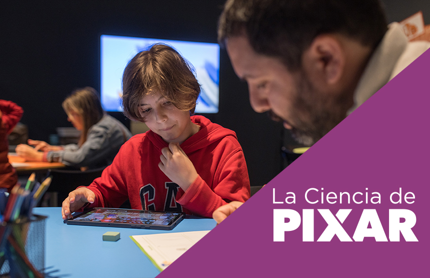 Actividad de la exposición la ciencia de pixar
