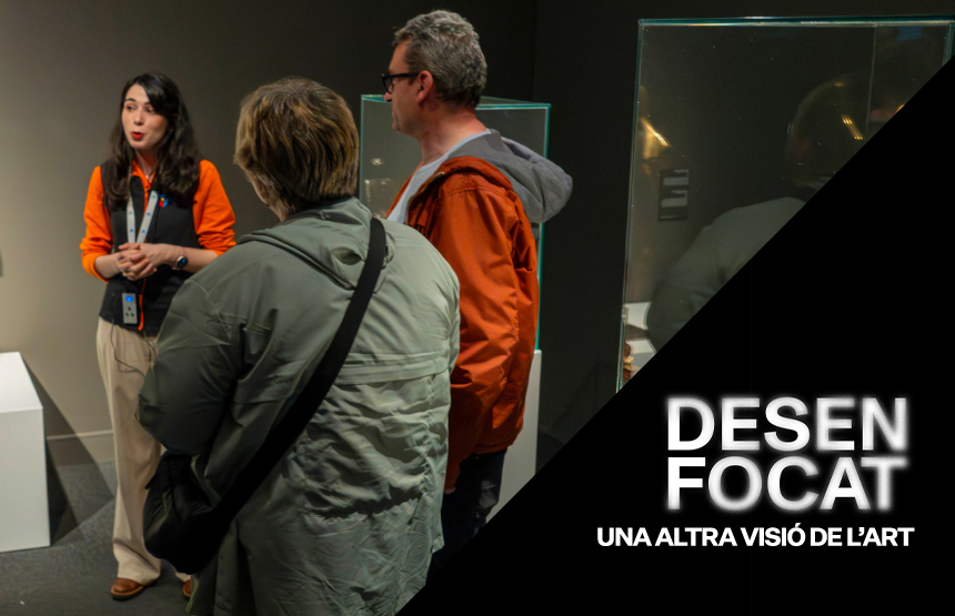 Activitat  de l'exposició desenfocat. una altra visió de l’art