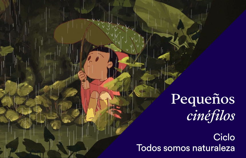 Actividad de la exposición somos naturaleza. una experiencia audiovisual inmersiva y del ciclo pequeños cinéfilos