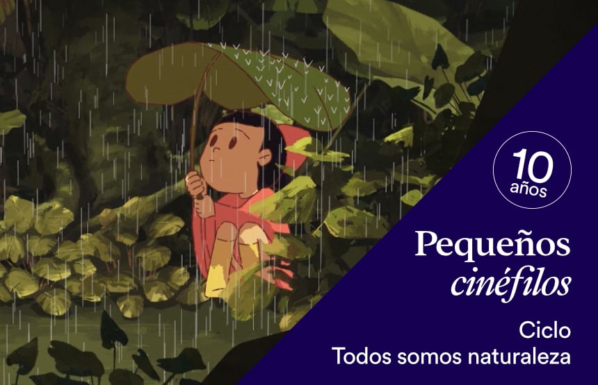 Actividad de la exposición somos naturaleza. una experiencia audiovisual inmersiva y del ciclo pequeños cinéfilos