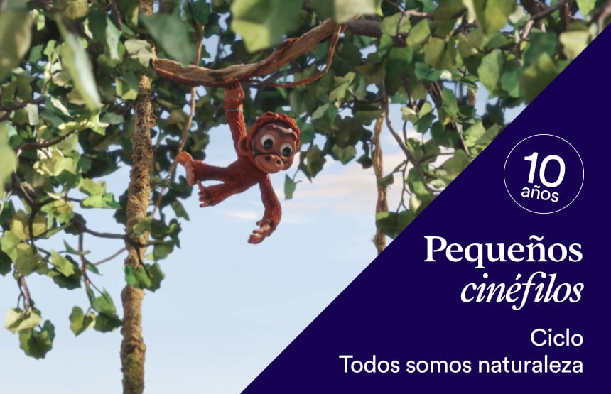 Actividad de la exposición somos naturaleza. una experiencia audiovisual inmersiva y del ciclo pequeños cinéfilos