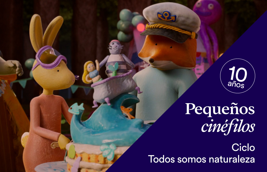 Actividad de la exposición somos naturaleza. una experiencia audiovisual inmersiva y del ciclo pequeños cinéfilos