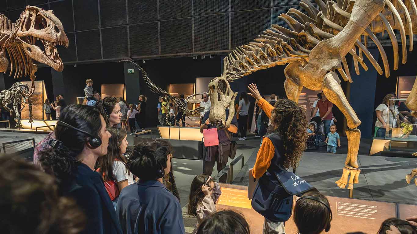 Actividad de la exposición dinosaurios de la patagonia