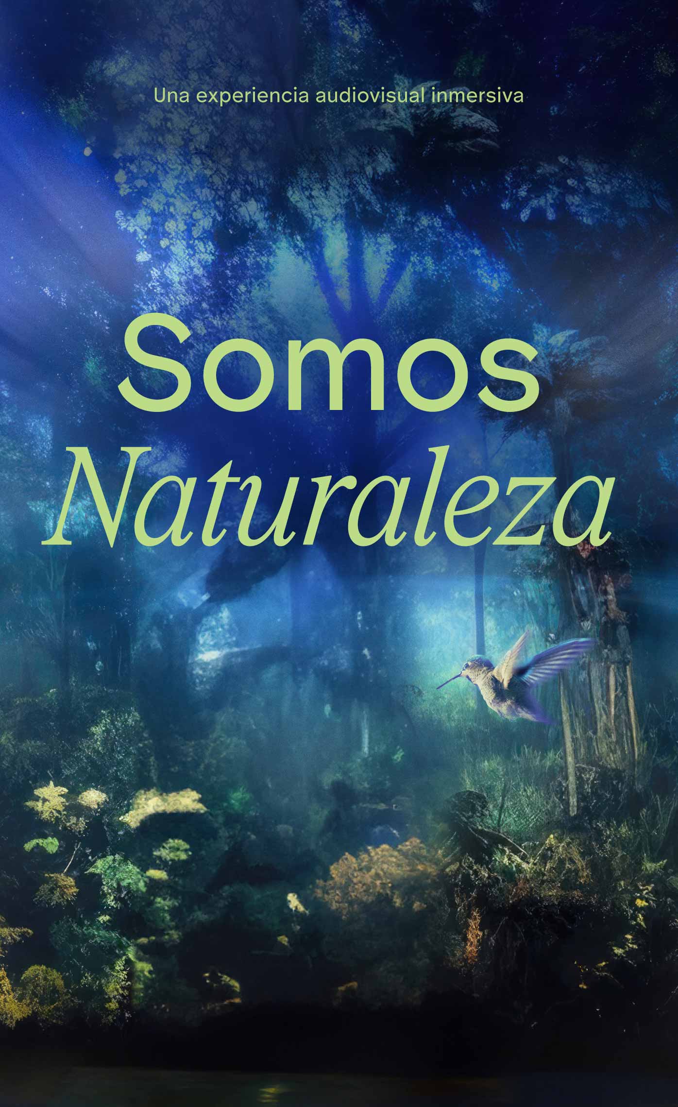 Somos naturaleza. Una experiencia audiovisual inmersiva
