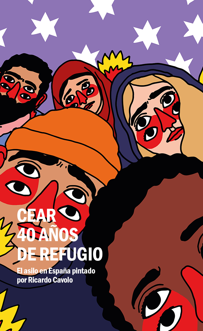 Exposición CEAR, 40 años de refugio. El asilo en España pintado por Ricardo