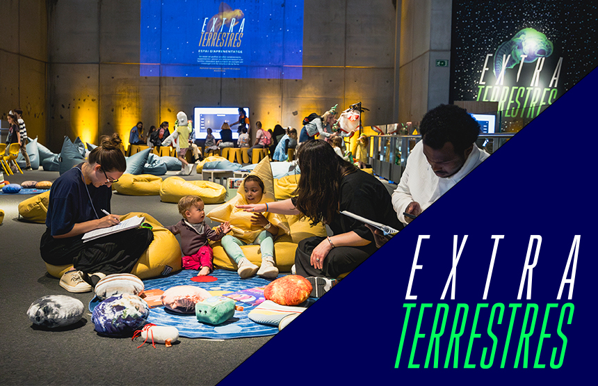 Activitat  de l'exposició extraterrestres. hi ha vida fora de la terra?