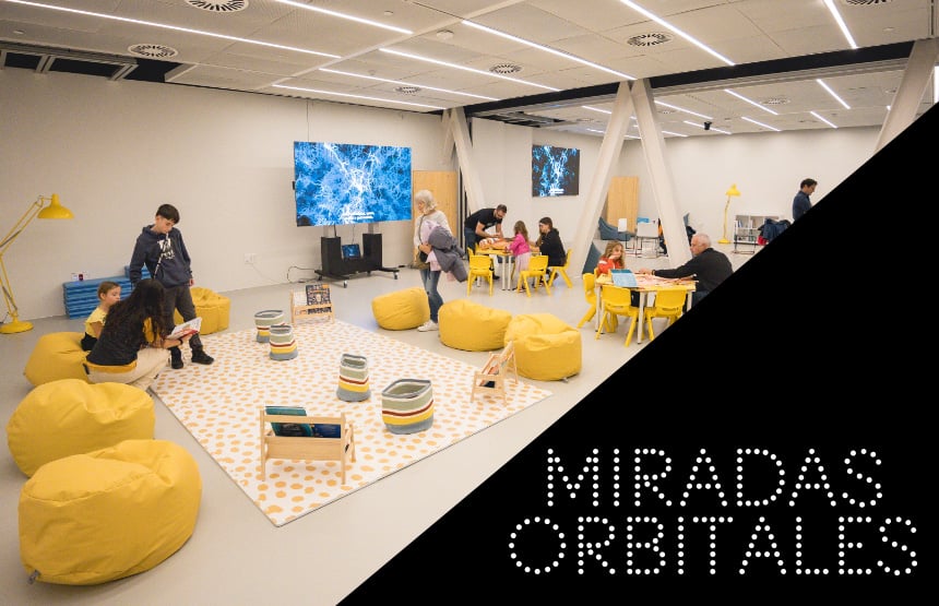 Activitat  de l'exposició mirades orbitals. el planeta a vista de satèl·lit
