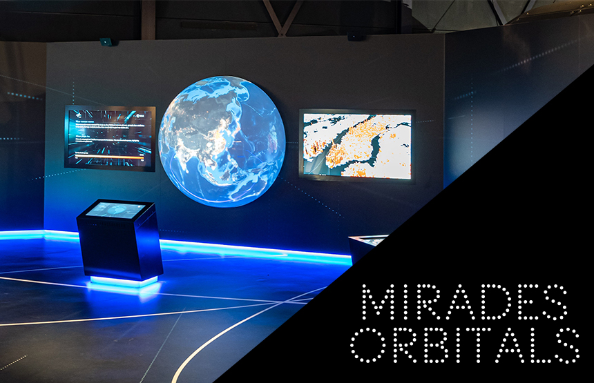 Activitat  de l'exposició mirades orbitals. el planeta a vista de satèl·lit