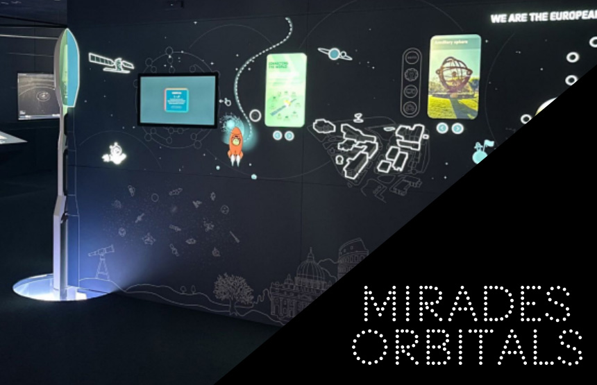 Activitat  de l'exposició mirades orbitals. el planeta a vista de satèl·lit