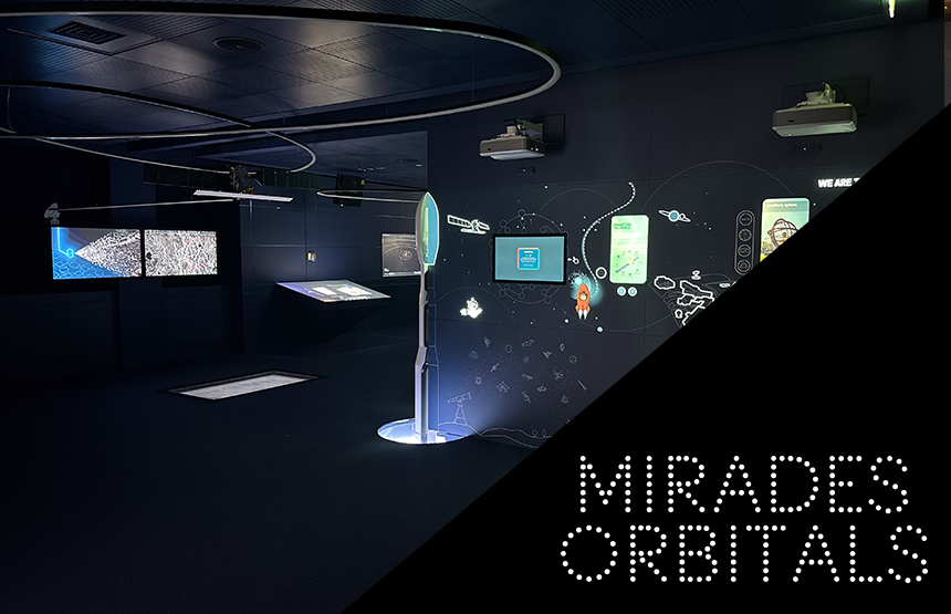 Activitat  de l'exposició mirades orbitals. el planeta a vista de satèl·lit