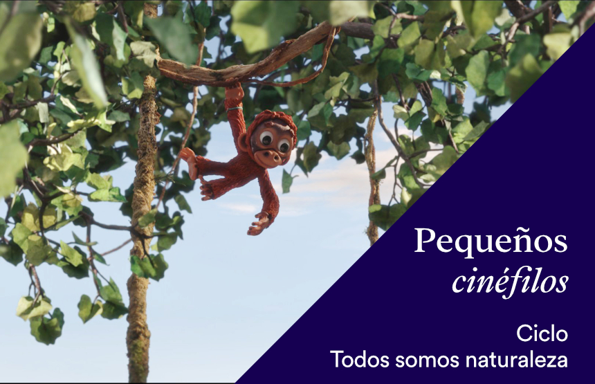 Actividad de la exposición miradas orbitales. el planeta a vista de satélite y del ciclo pequeños cinéfilos