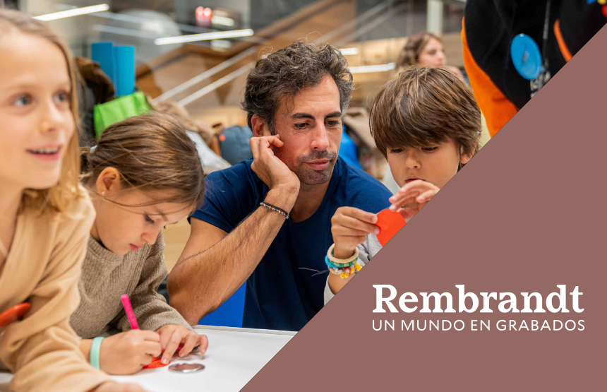Actividad de la exposición rembrandt. un mundo en grabados