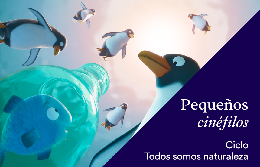 Actividad de la exposición somos naturaleza. una experiencia audiovisual inmersiva y del ciclo pequeños cinéfilos