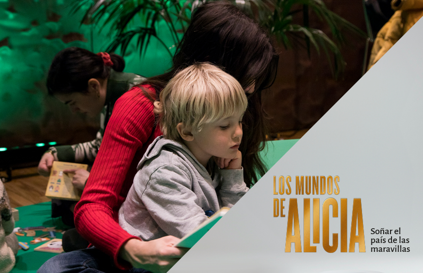 Actividad de la exposición los mundos de alicia. soñar el país de las maravillas