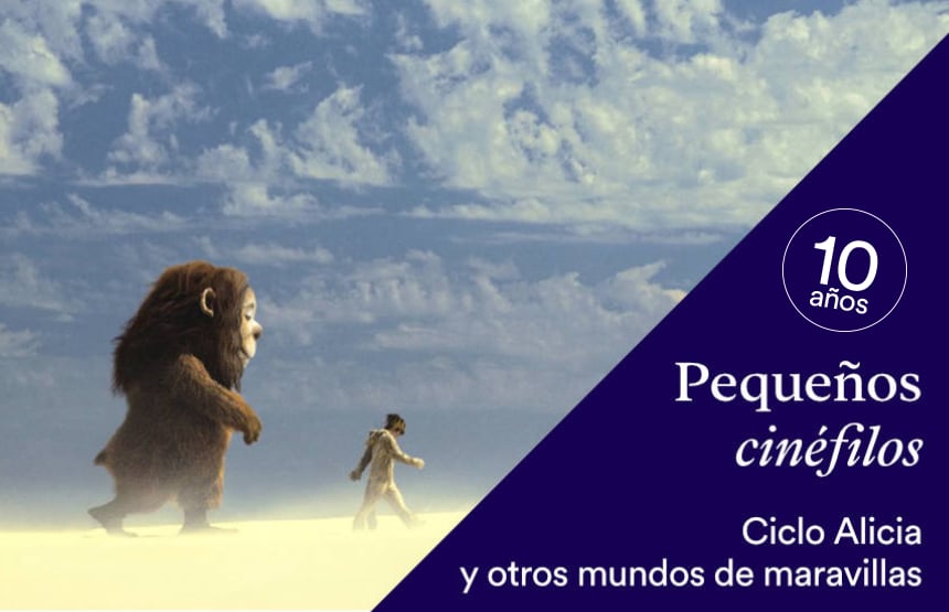 Actividad de la exposición los mundos de alicia. soñar el país de las maravillas y del ciclo pequeños cinéfilos