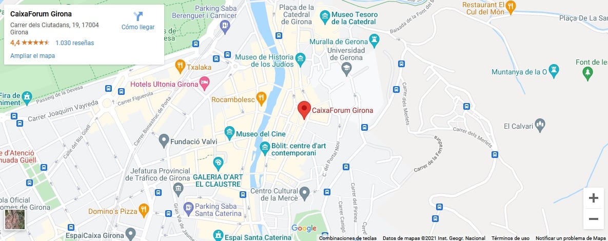 Situación de CaixaForum Girona en el mapa