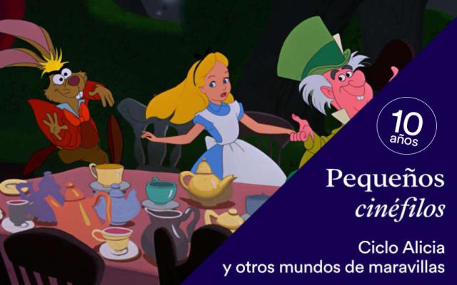 Actividad de la exposición  los mundos de alicia. soñar el país de las maravillas y del ciclo pequeños cinéfilos