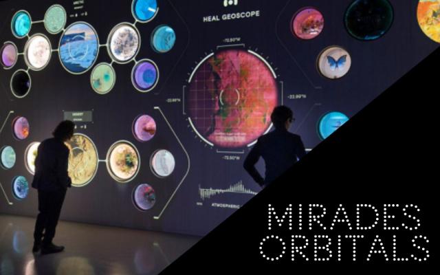 Activitat  de l'exposició miradas orbitales. el planeta a vista de satélite