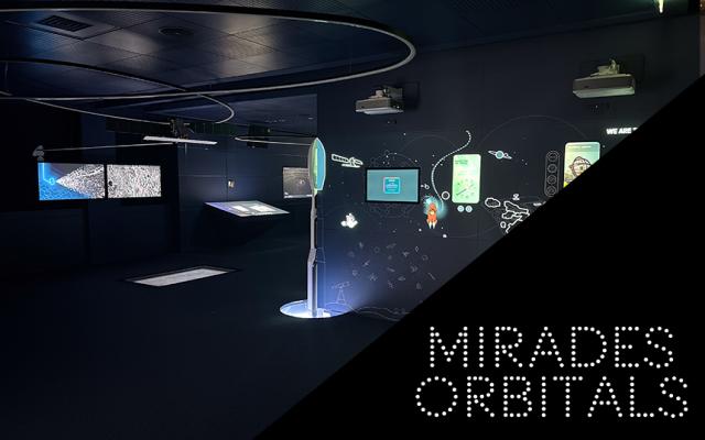 Activitat  de l'exposició miradas orbitales. el planeta a vista de satélite