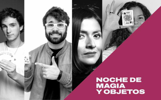 Magia itinerante con Gisell, Pere Rafart, Sergi Armentano y Naikari La Maga