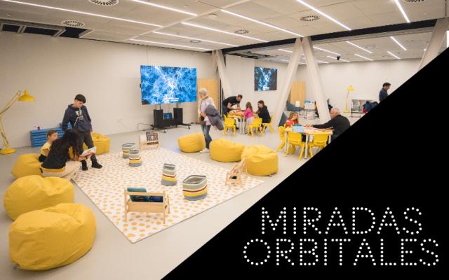 Activitat  de l'exposició miradas orbitales. el planeta a vista de satélite